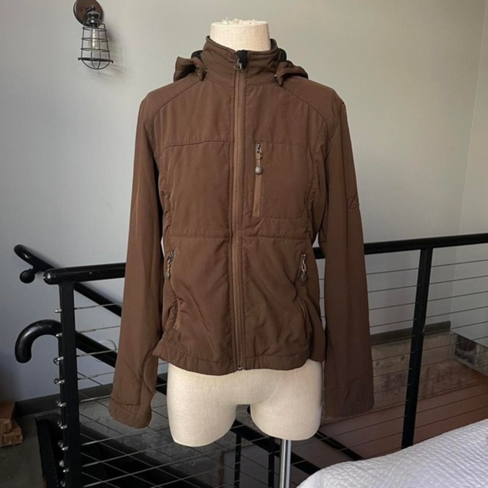Brown‎ windbreaker jacket